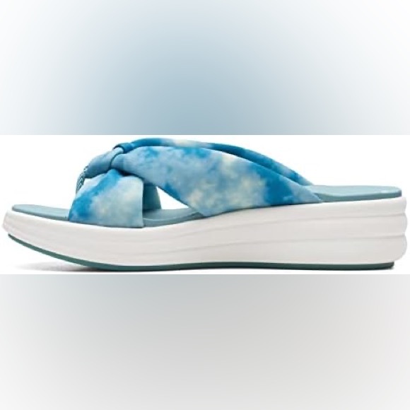 🖤🖤 Clarks Ladies Drift Ave CASUAL SANDAL, Teal Combi 8M - Picture 4 of 8